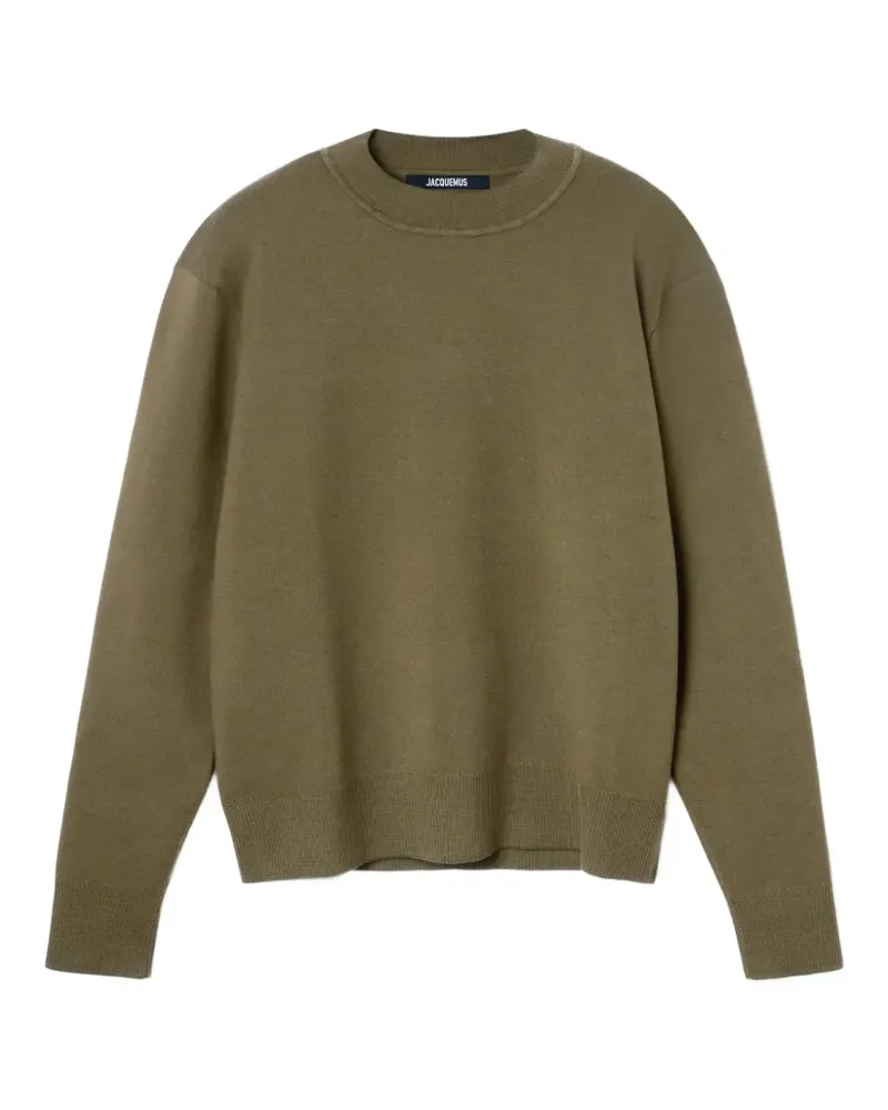 Jacquemus piqué logo-embroidered sweater - Grün Grün