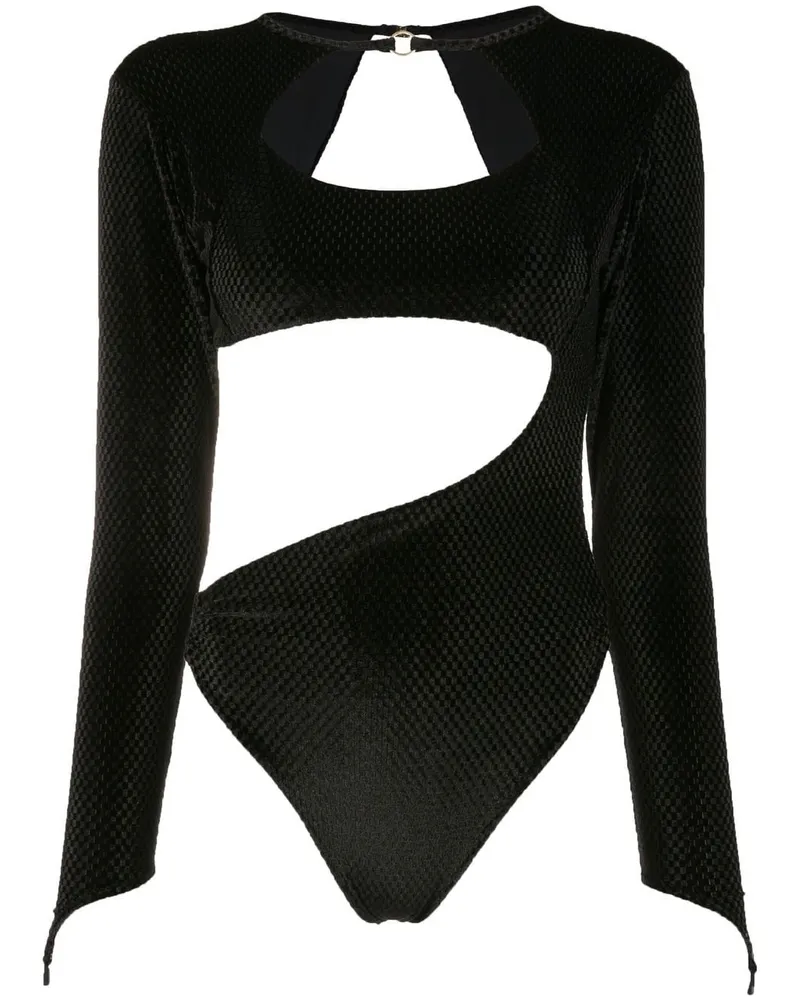 Amir Slama Body mit Cut-Outs - Schwarz Schwarz