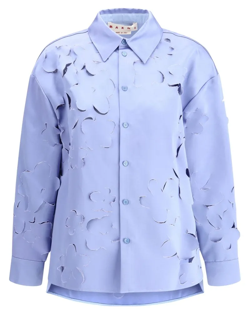 Marni Hemd mit Cut-Out - Blau Blau