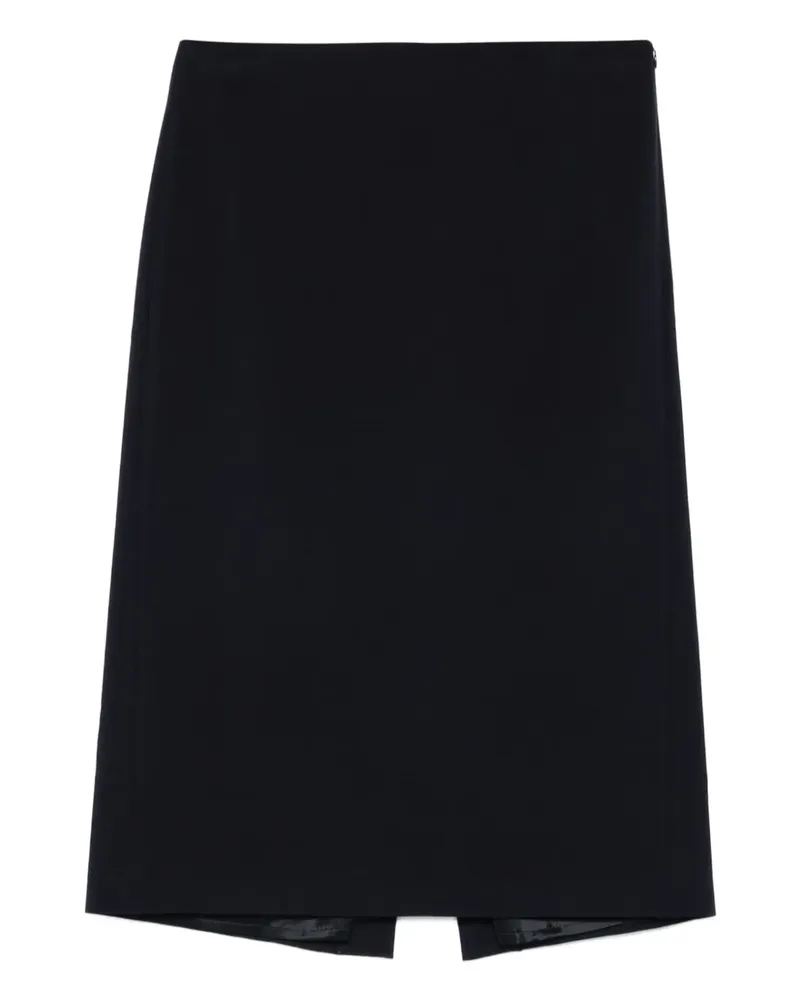 Peserico Midirock mit Schlitz - Blau Blau