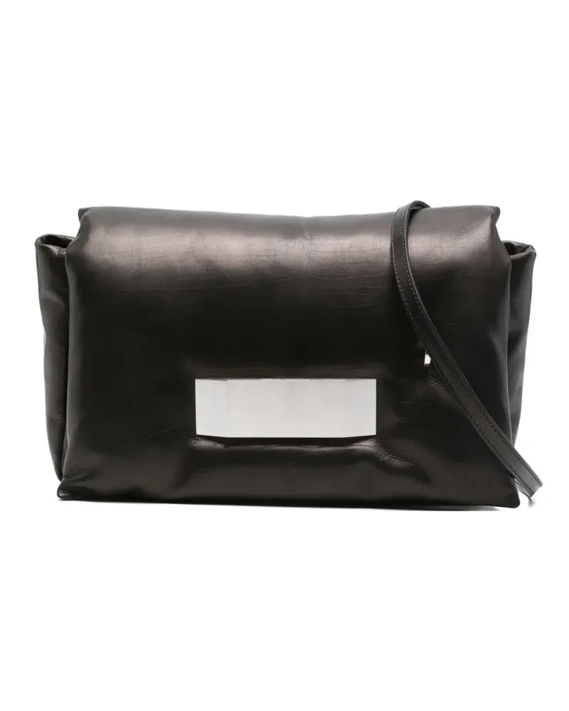 Rick Owens Pillow Griffin Satchel-Tasche - Schwarz Schwarz