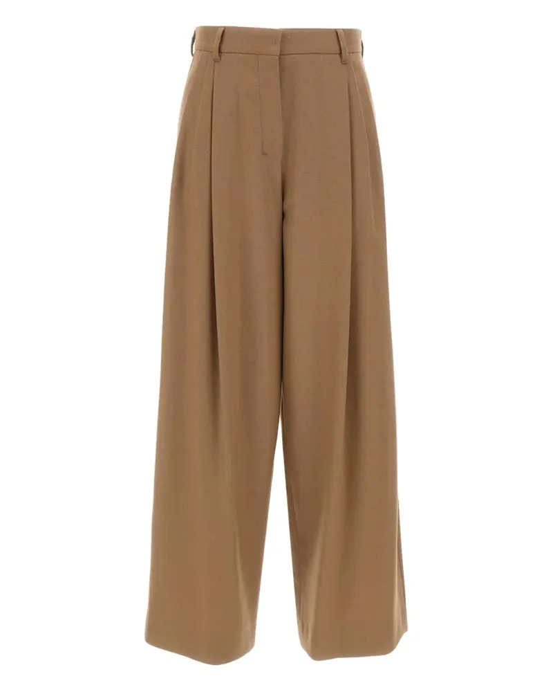Max Mara Titty Hose mit Falten - Braun Braun