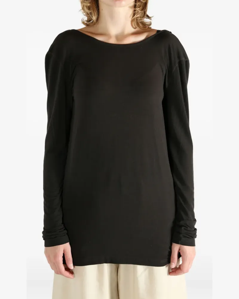 Uma Wang long-sleeve T-shirt - Schwarz Schwarz