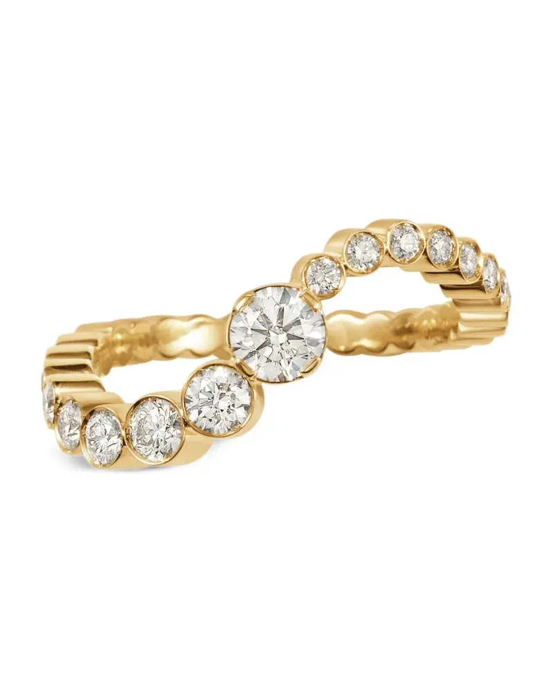 Sophie Bille Brahe 18kt Ocean Sky Gelbgoldring mit Diamant Gold
