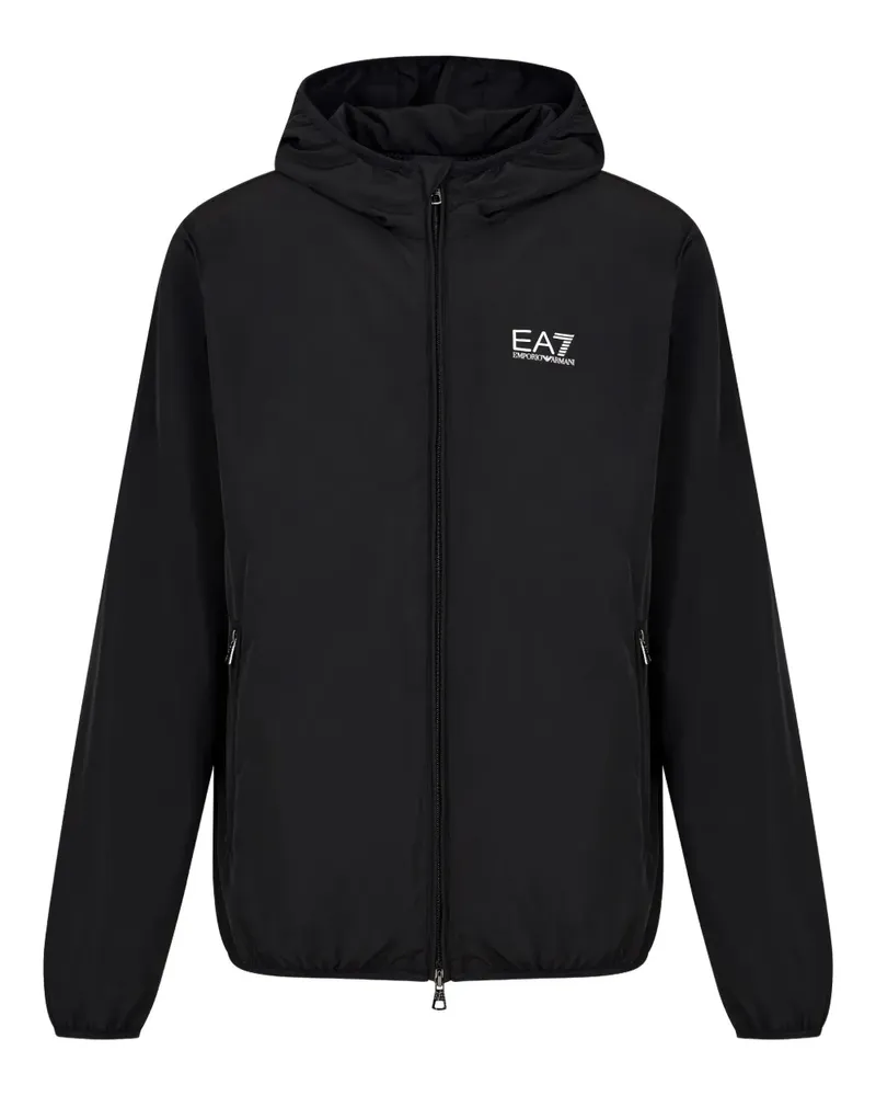 EA7 Core Identity Kapuzenjacke - Schwarz Schwarz