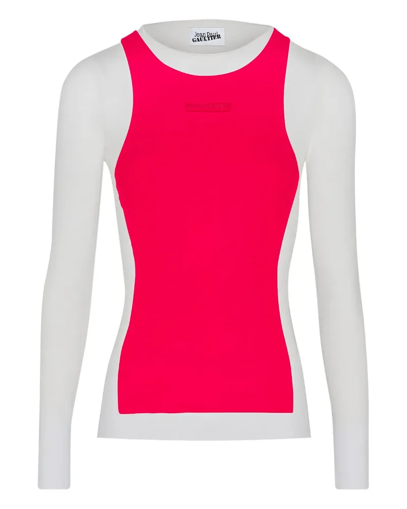 Jean Paul Gaultier T-Shirt im Layering-Look - Rot Rot