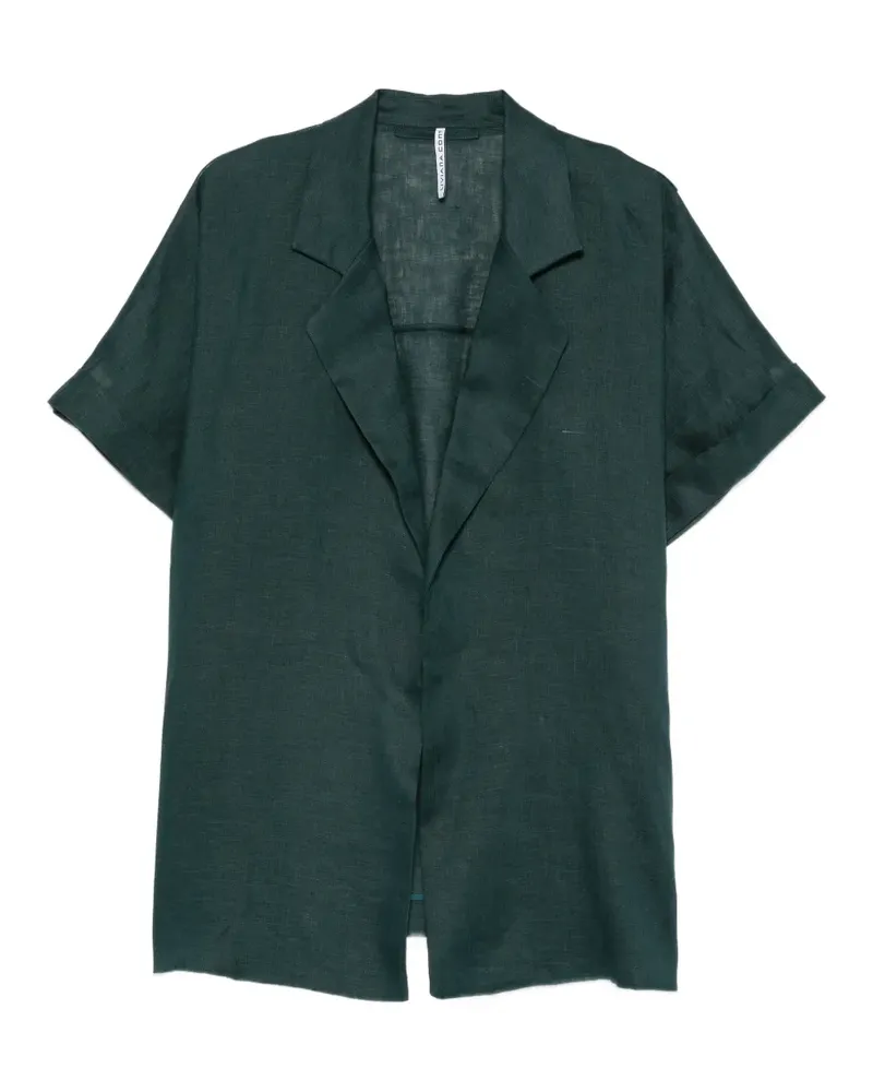 Liviana Conti short-sleeved notched-lapels jacket - Grün Grün