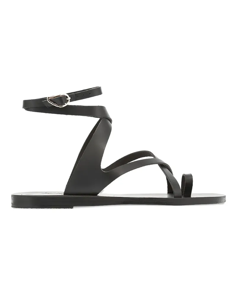 Ancient Greek Sandals Flache Demi Sandalen - Schwarz Schwarz