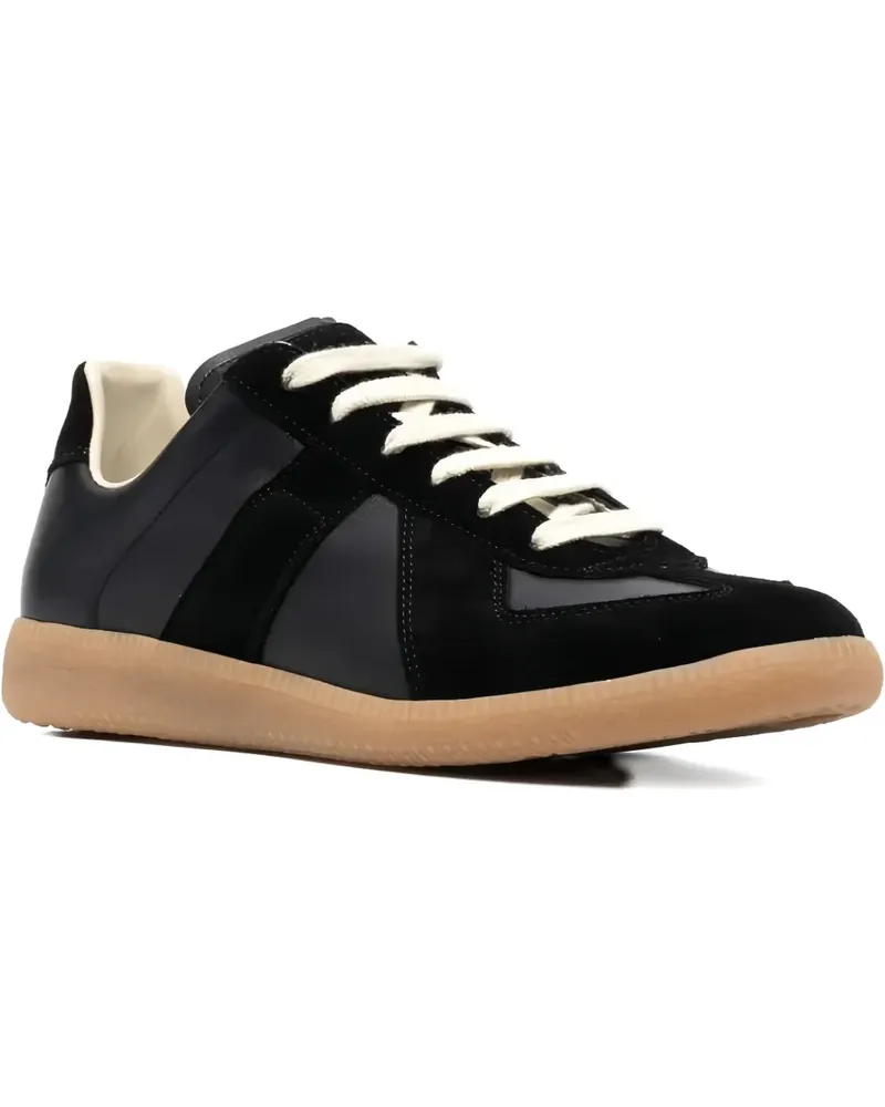 Maison Margiela Replica Sneakers mit Einsätzen - Schwarz Schwarz