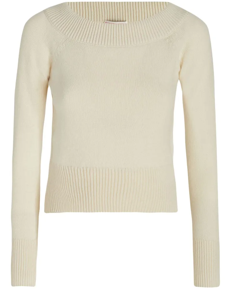 Alexander McQueen Schulterfreier Pullover - Nude Nude