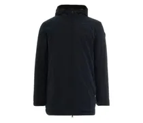 Kapuzenjacke mit Logo-Patch - Blau