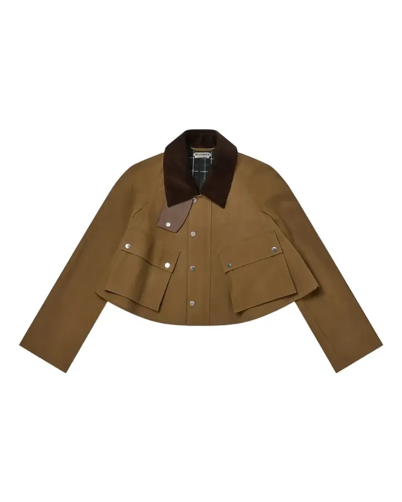 J.W.Anderson corduroy collar cropped jacket - Braun Braun
