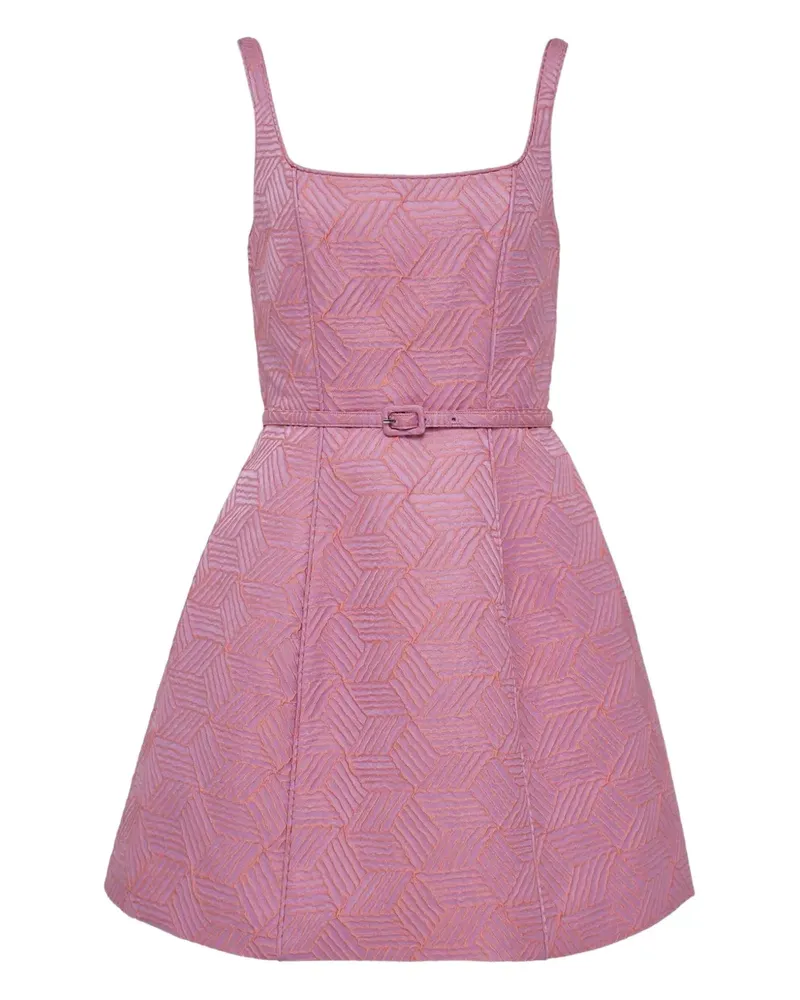 Alexis Kleid mit geometrischem Muster - Rosa Rosa