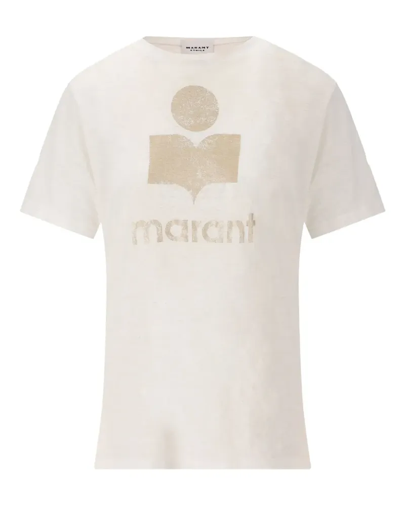 Isabel Marant T-Shirt mit Logo-Print - Nude Nude