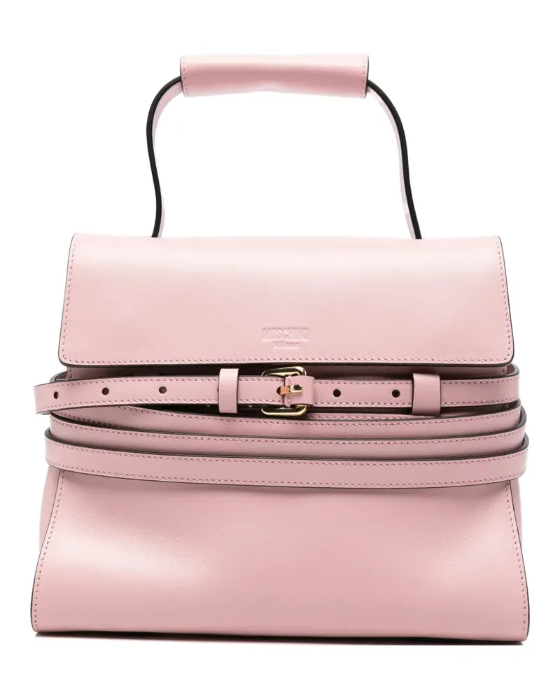 Moschino Shopper mit Schnallenriemen - Rosa Rosa