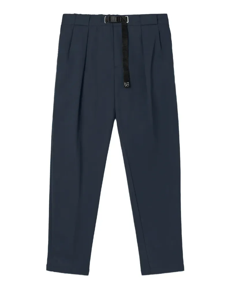 PLAN C pleated belted trousers - Blau Blau