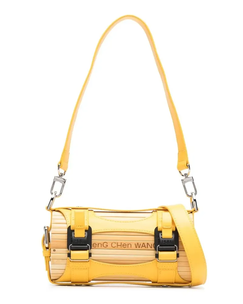 Feng Chen Wang bamboo-panel crossbody bag - Gelb Gelb