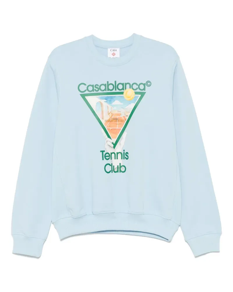 Casablanca Paris Metaphysical Tennis Icon Sweatshirt - Blau Blau