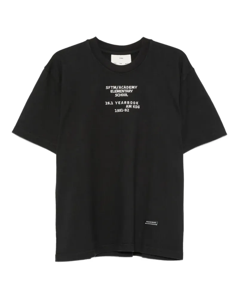 Song For The Mute slogan-print T-shirt - Schwarz Schwarz