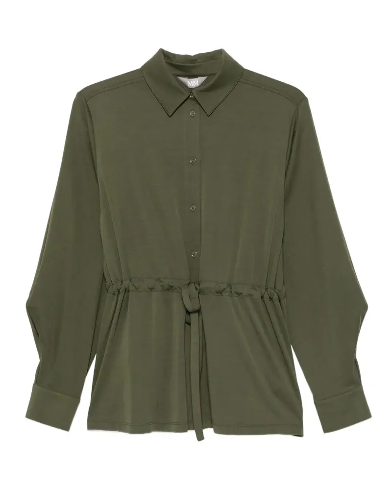 Max Mara Hemd mit Kordelzug - Grün Grün