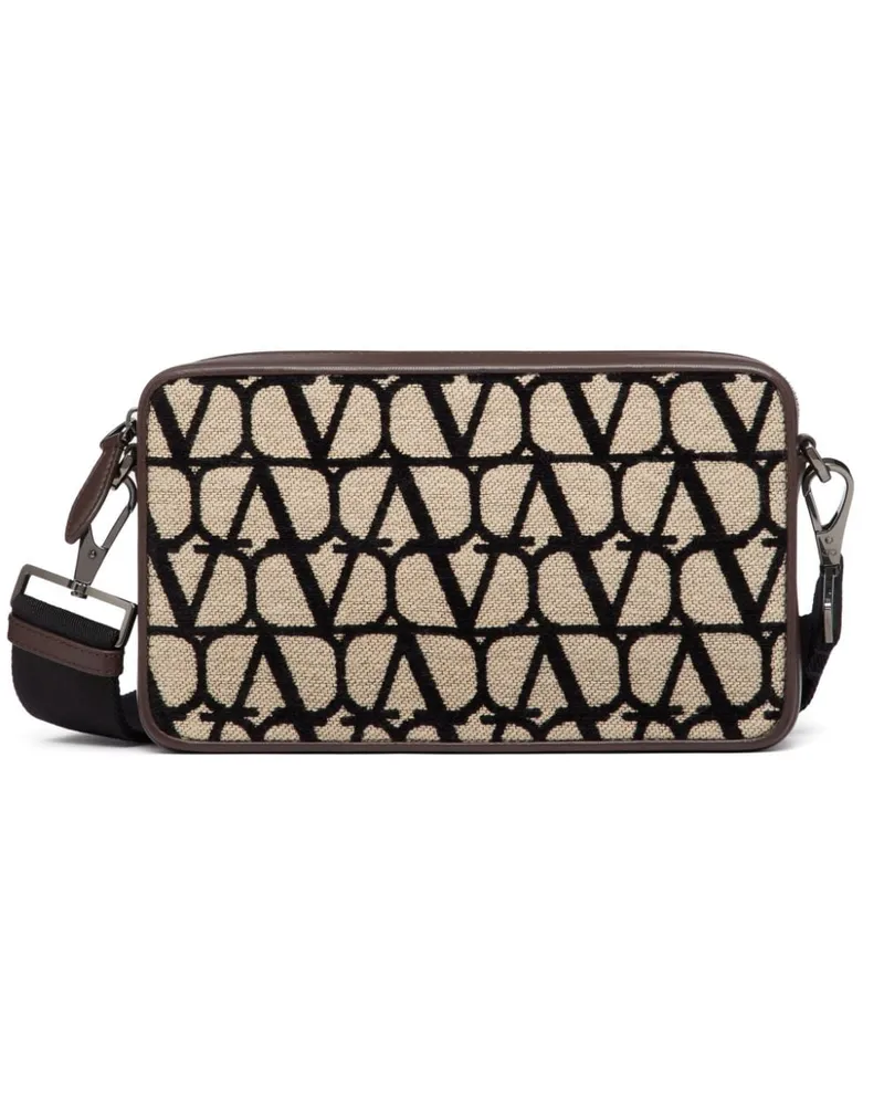 Valentino Garavani Schultertasche mit Toile Iconographe-Muster - Nude Nude
