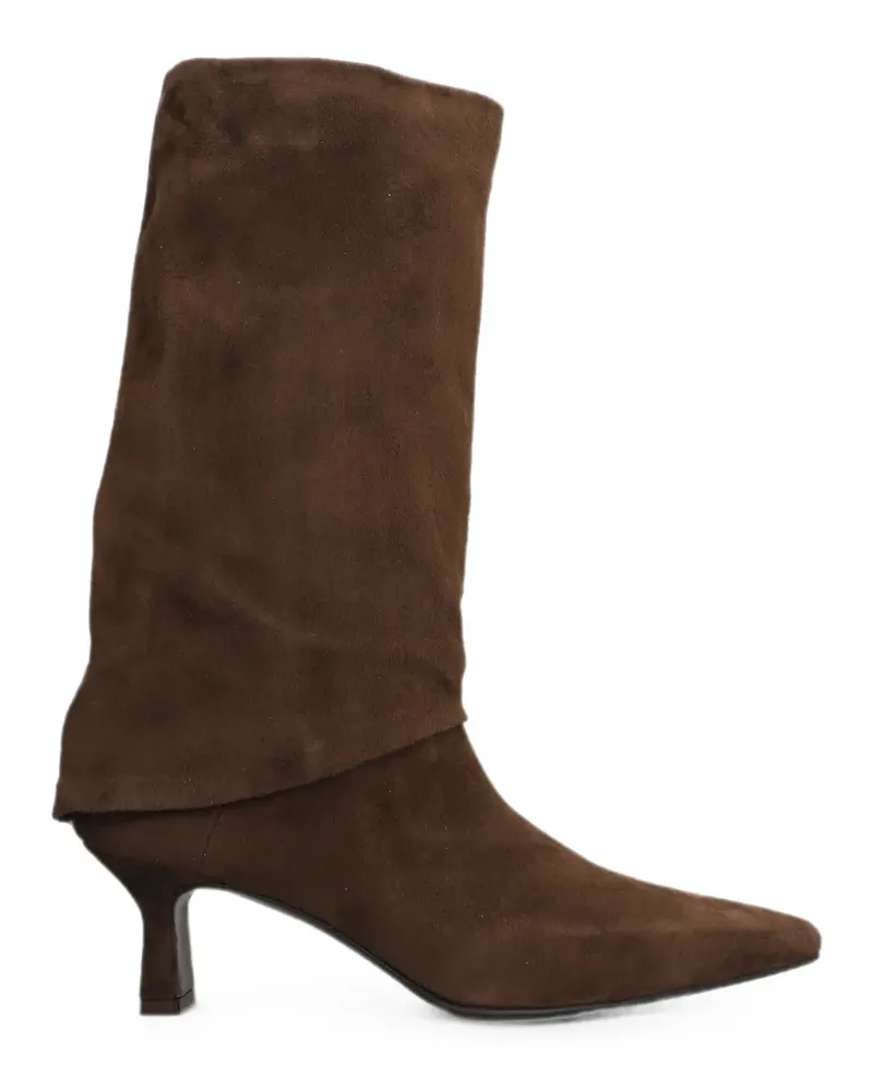 The Seller pointed-toe suede boots - Braun Braun
