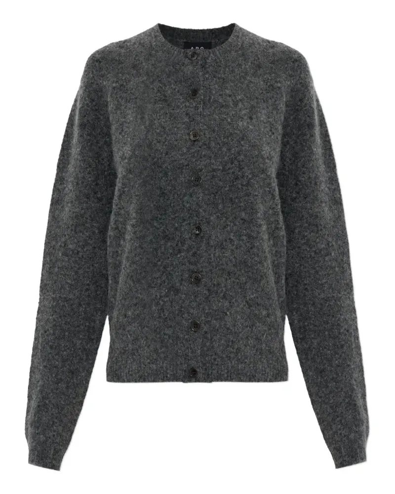 A.P.C. Geknöpfter Cardigan - Grau Grau