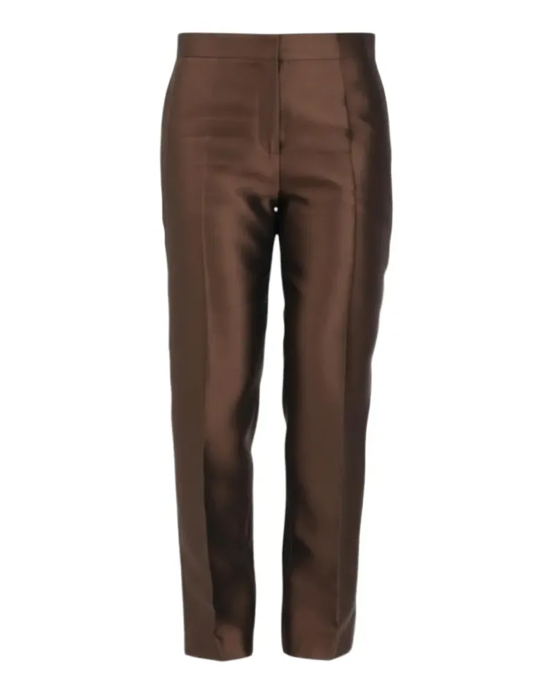 Max Mara shantung carrot-fit trousers - Braun Braun