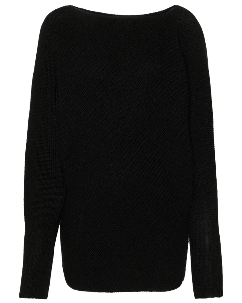 Philosophy Di Lorenzo Serafini Grob gestrickter Pullover Schwarz