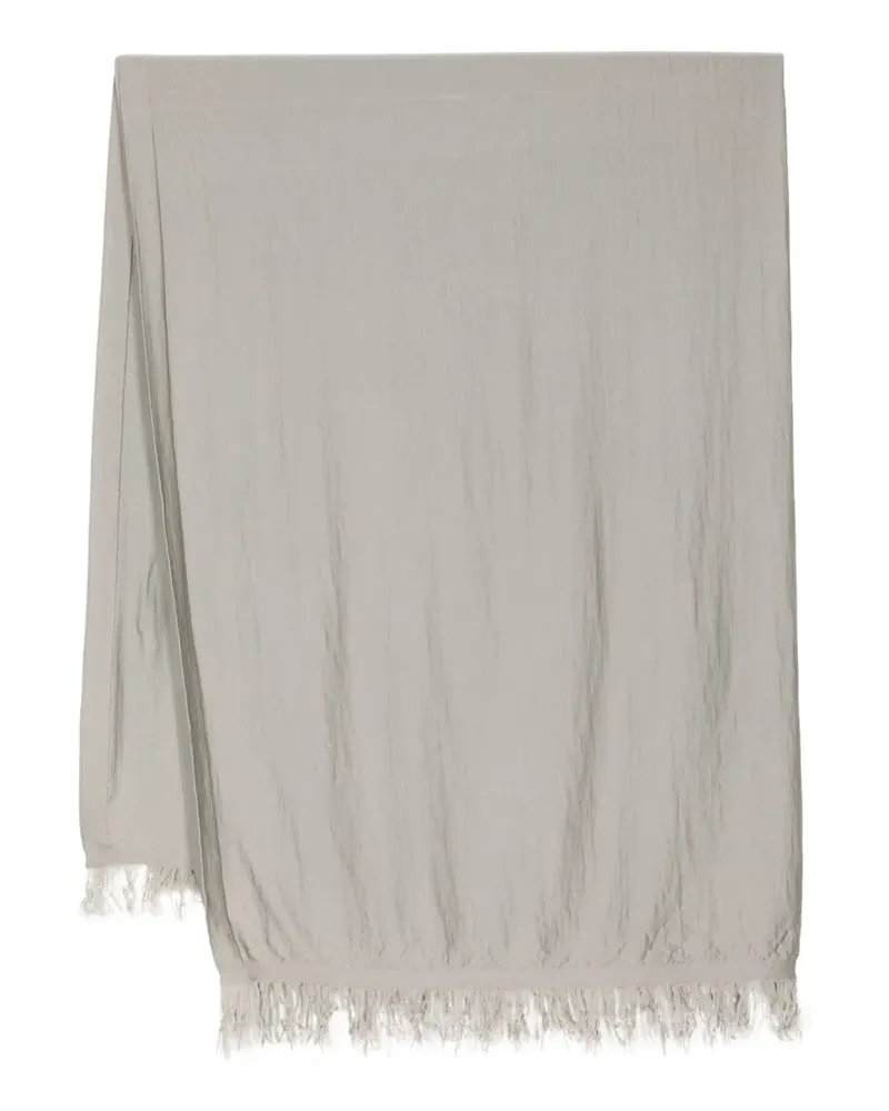 Rick Owens Kaschmirschal mit Fransen - Grau Grau