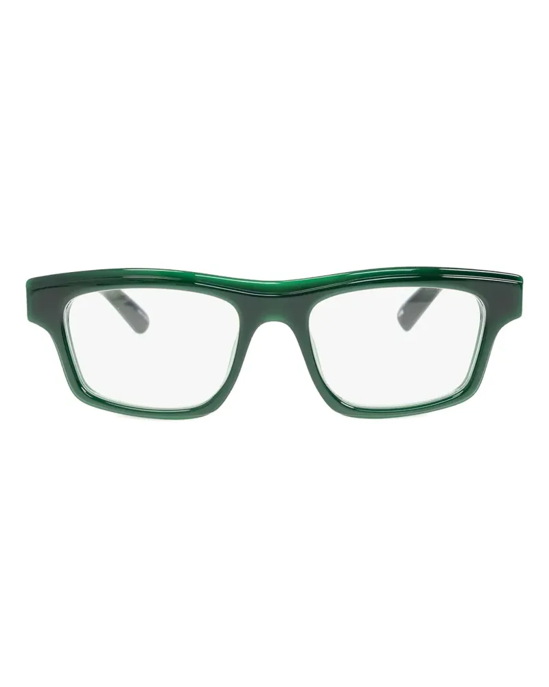 Jacquemus Brille mit eckigem Gestell - Grün Grün