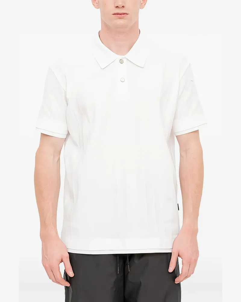 JUUN.J ribbed-knit polo shirt - Weiß Weiß