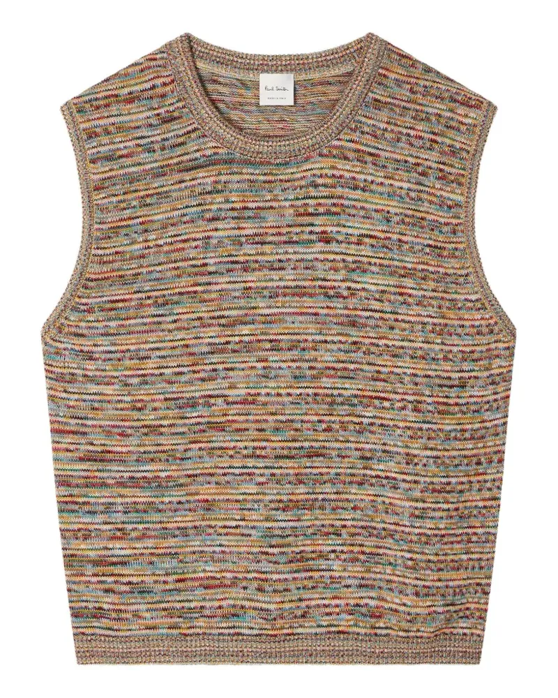 Paul Smith striped knitted vest - Nude Nude