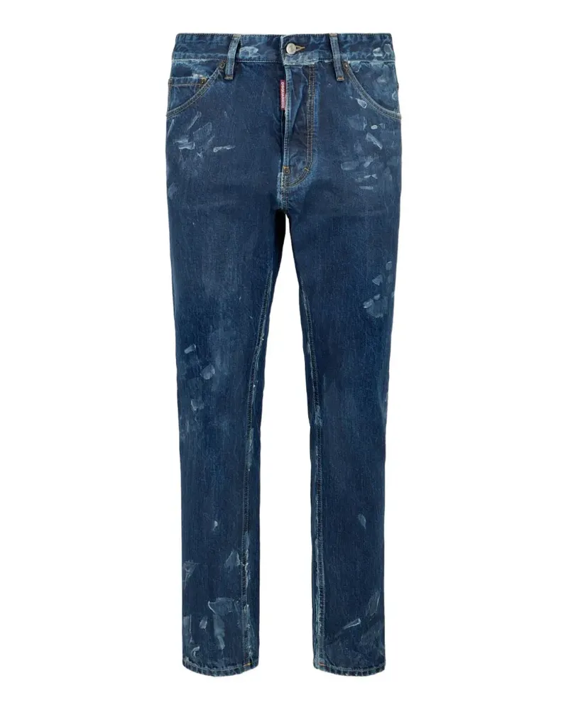 Dsquared2 Teddy Jeans mit mattem Effekt - Blau Blau