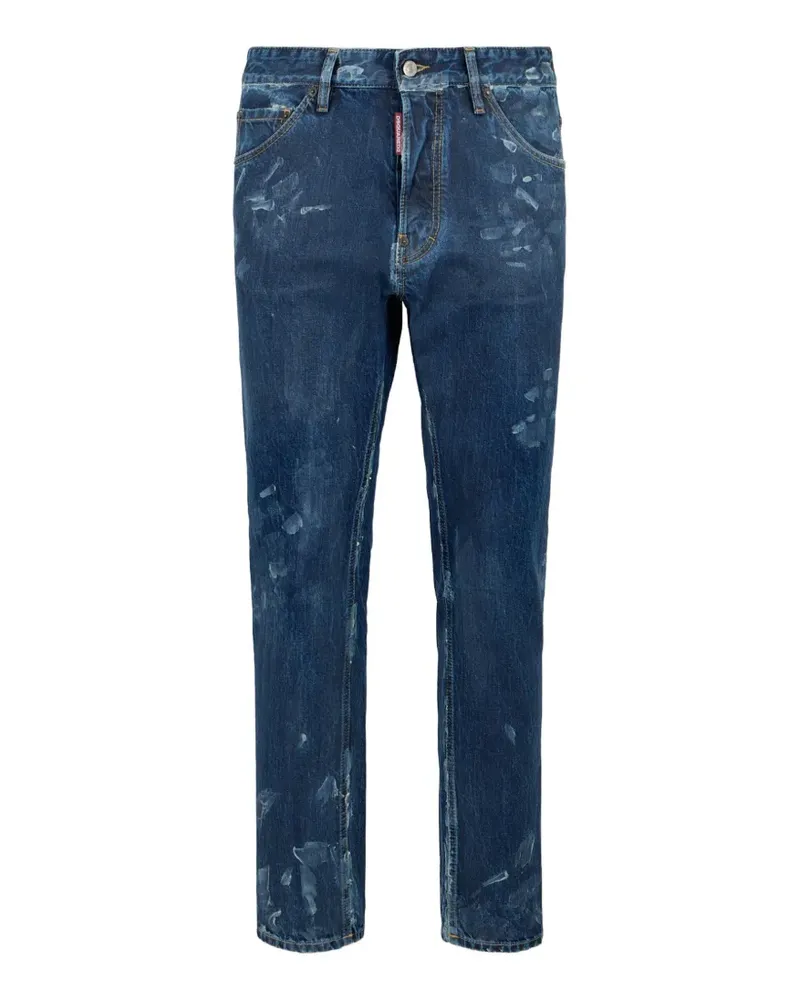 Dsquared2 Teddy Jeans mit mattem Effekt - Blau Blau