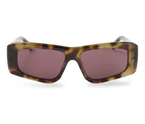 Sonnenbrille mit eckigem Gestell - Braun