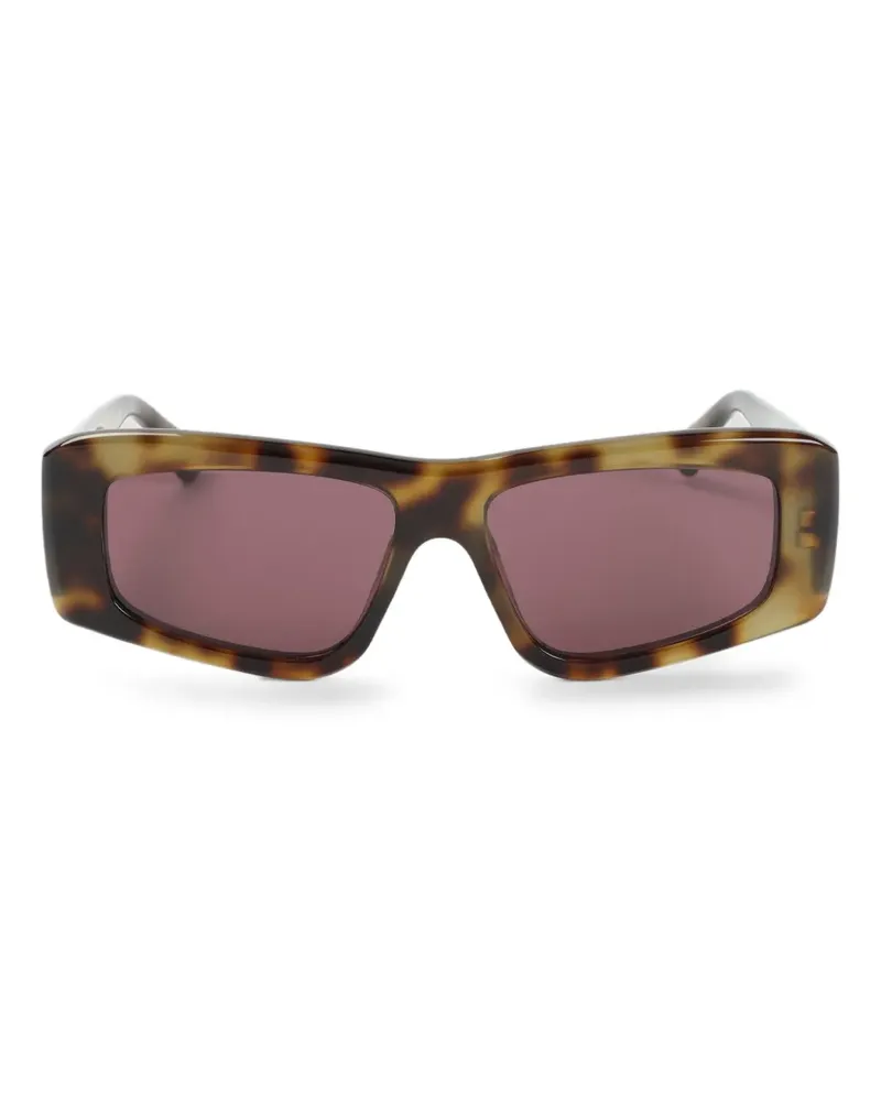 Chloé Sonnenbrille mit eckigem Gestell - Braun Braun