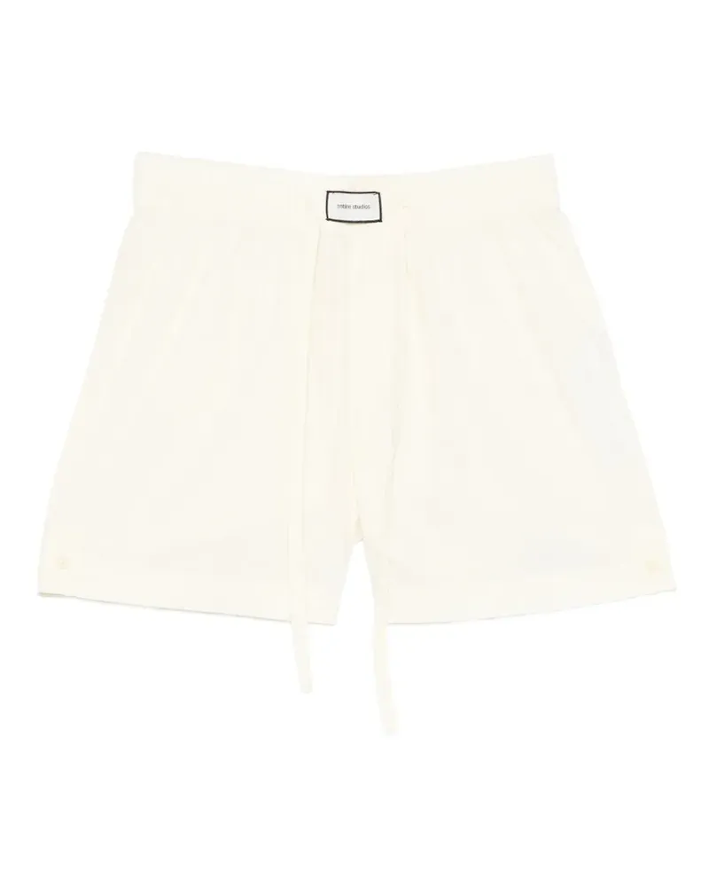 Entire Studios drawstring elasticated shorts - Nude Nude