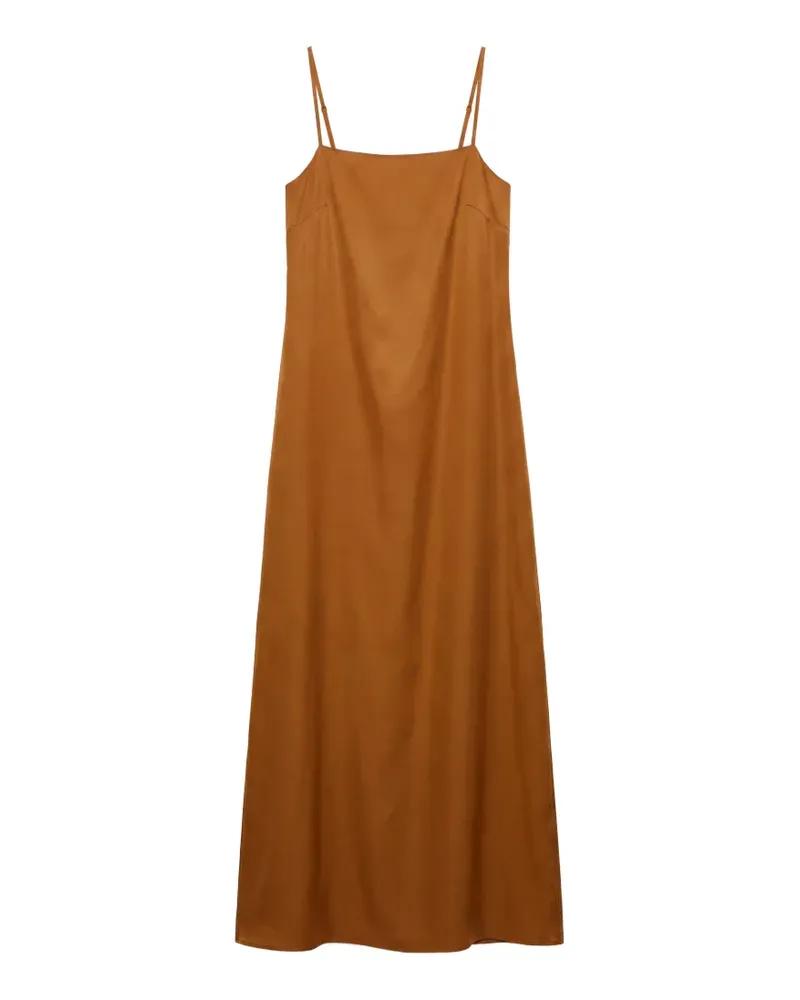 Reformation Glenna Maxikleid aus Seide - Braun Braun