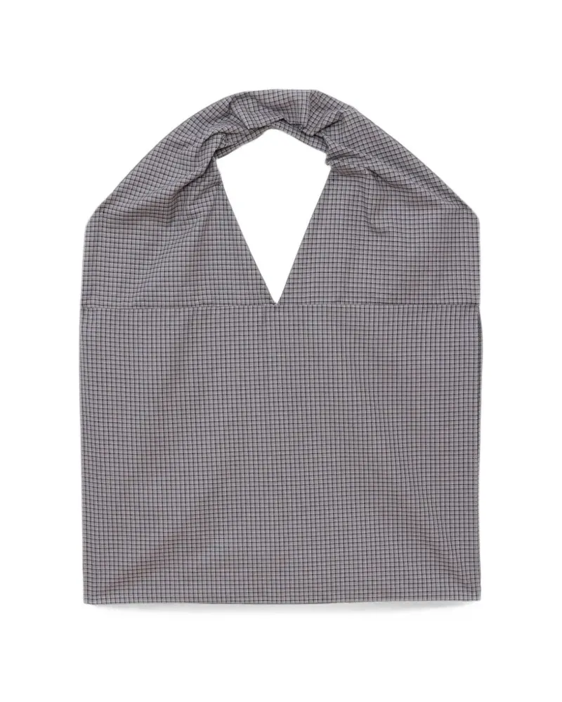 Baserange Hale flannel tote bag - Grau Grau