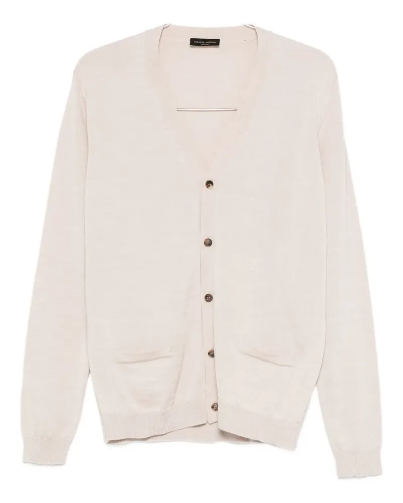 Roberto Collina button pocket cardigan - Nude Nude