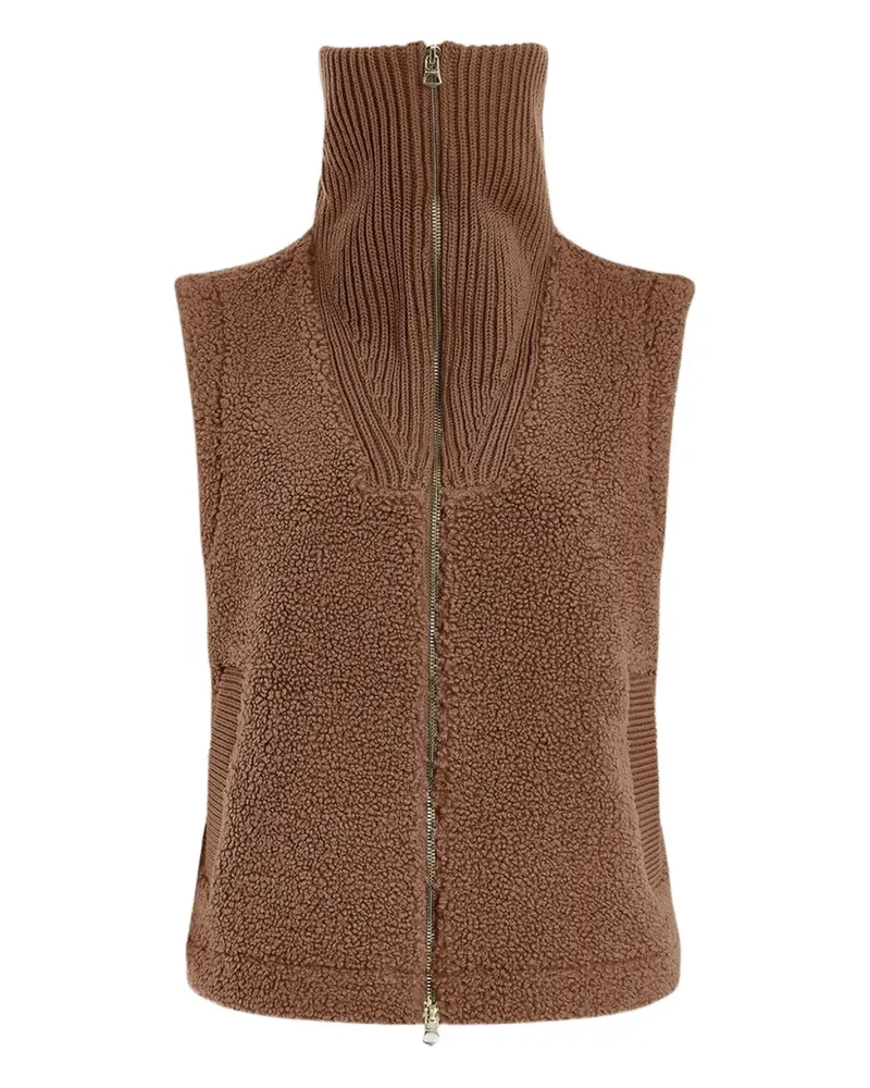 Varley Aspen funnel-neck gilet - Braun Braun