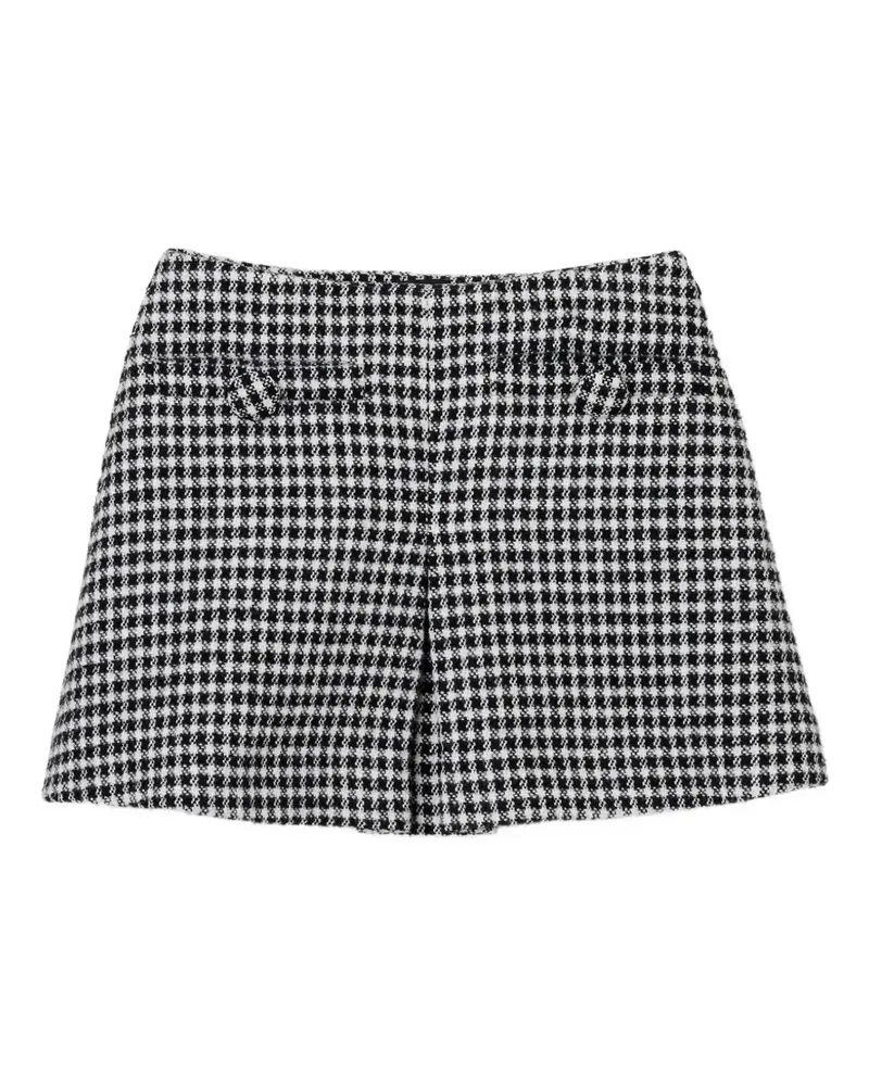Marc Jacobs Tweed-Minirock mit Vichy-Karo - Schwarz Schwarz