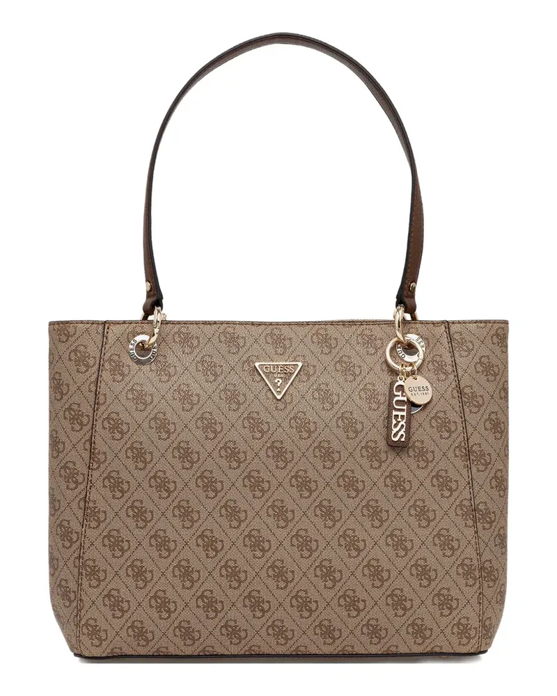 Guess Noelle 4G Tote Bag mit Monogramm-Anhänger - Nude Nude