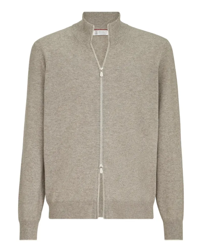 Brunello Cucinelli Cardigan mit Reißverschluss - Grau Grau