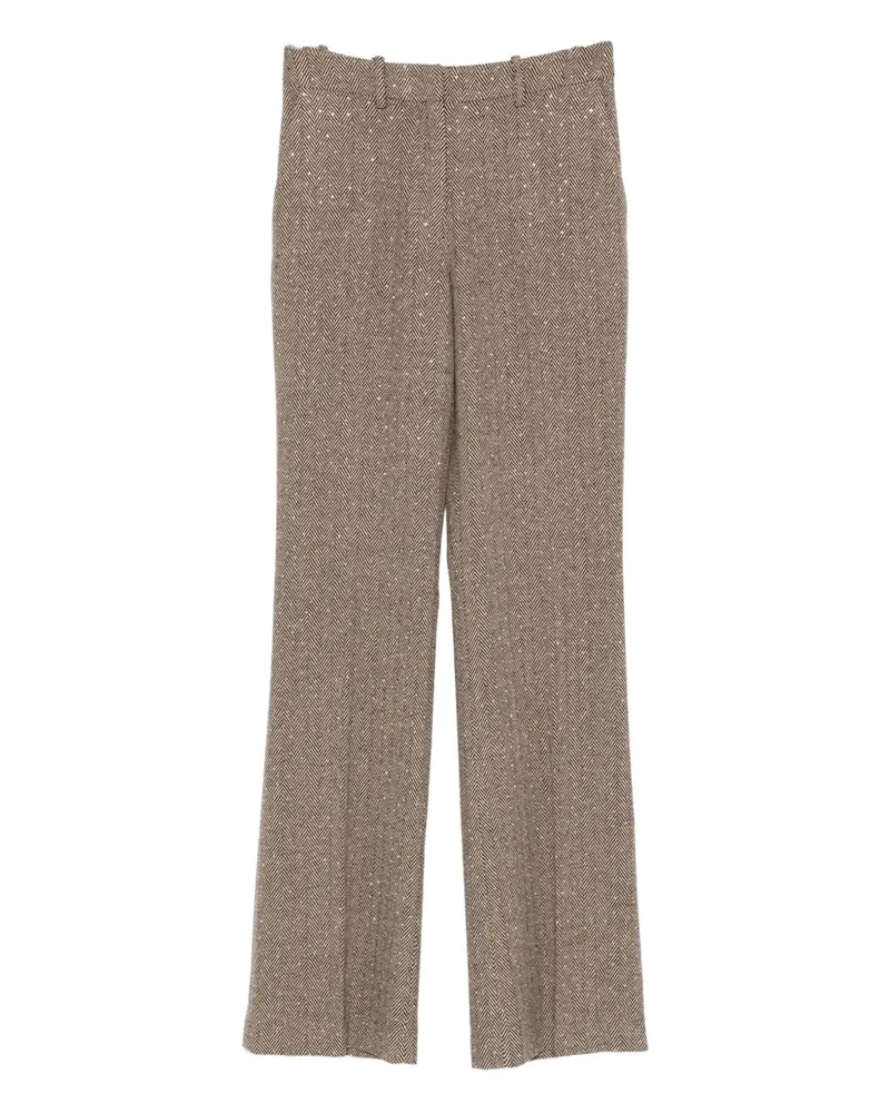 Ermanno Scervino Hose mit Fischgrätenmuster - Braun Braun