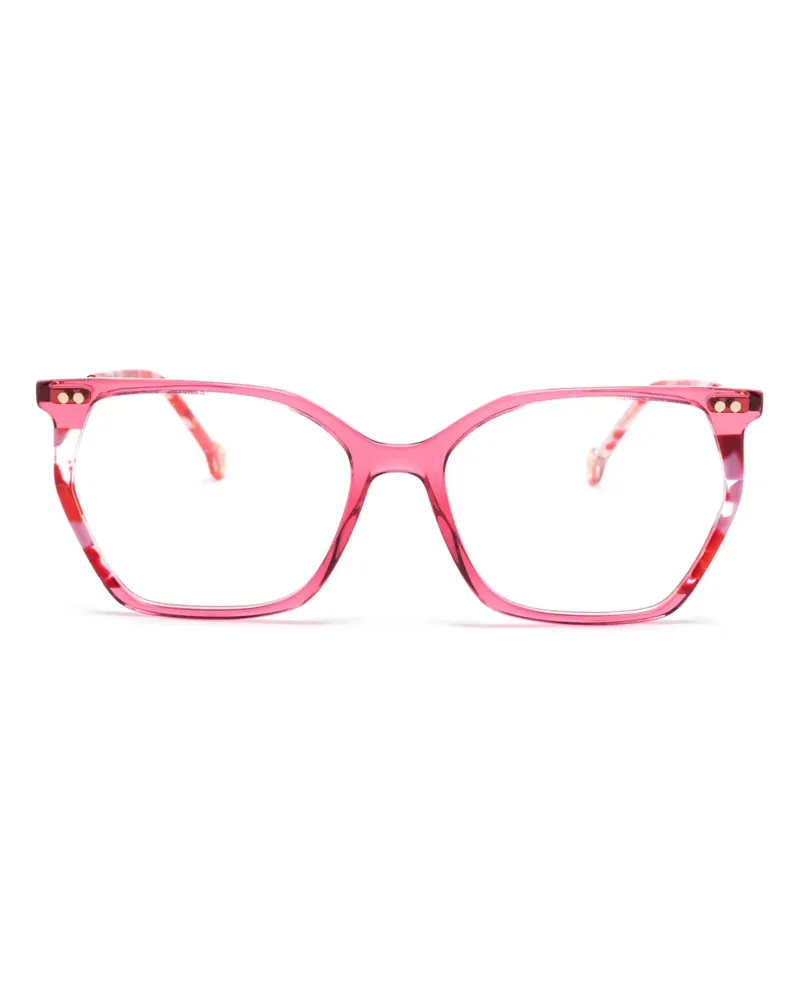 Carolina Herrera New York Brille mit geometrischem Gestell - Rosa Rosa