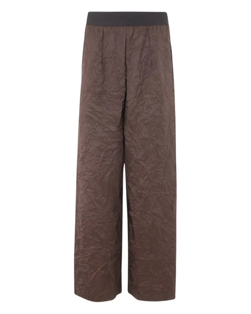 Maria Calderara Hose in Knitteroptik - Braun Braun