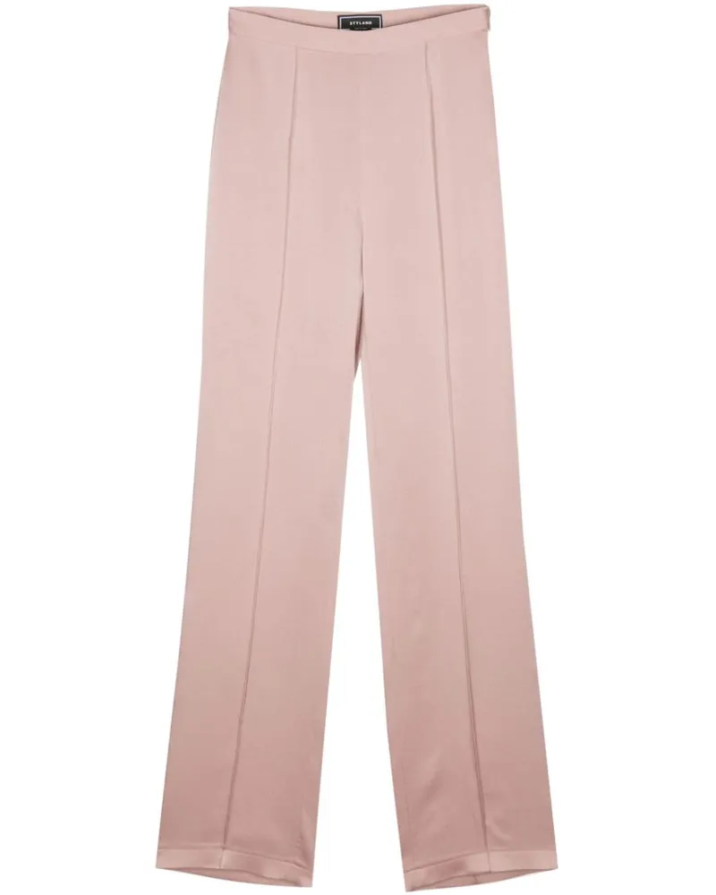 STYLAND Satinhose mit geradem Bein Rosa