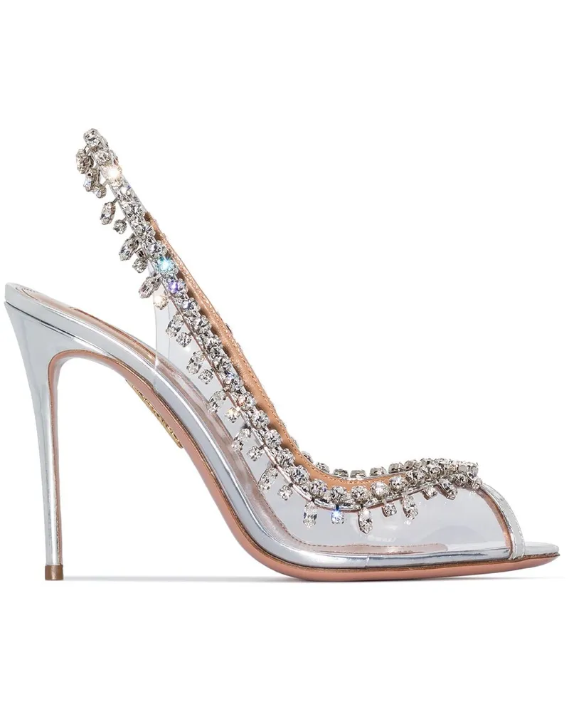 Aquazzura Temptation' Sandalen, 105mm - Silber Silber
